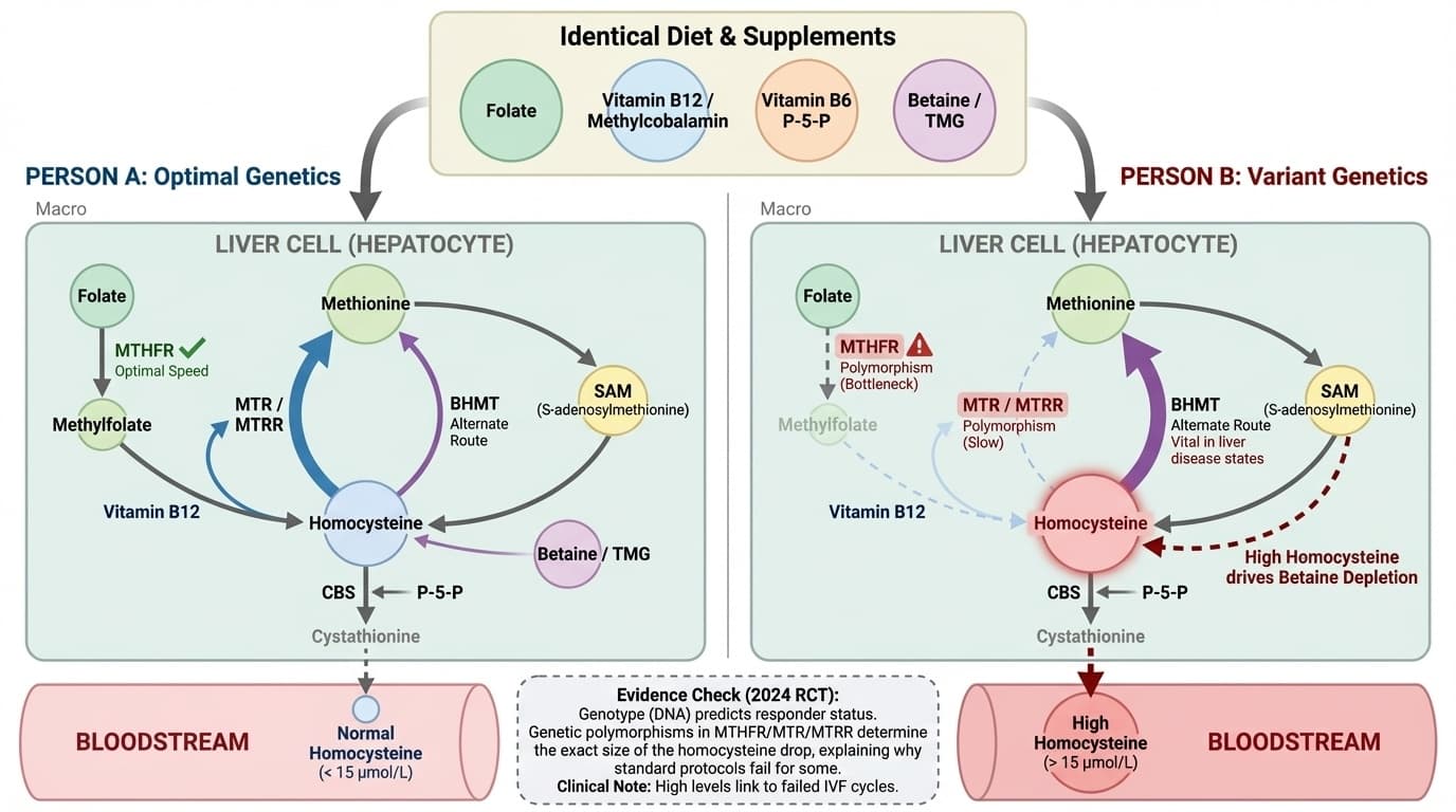Your Homocysteine Level Is a Personal Report Card on Your Methylation Genetics — Here's How to Read It