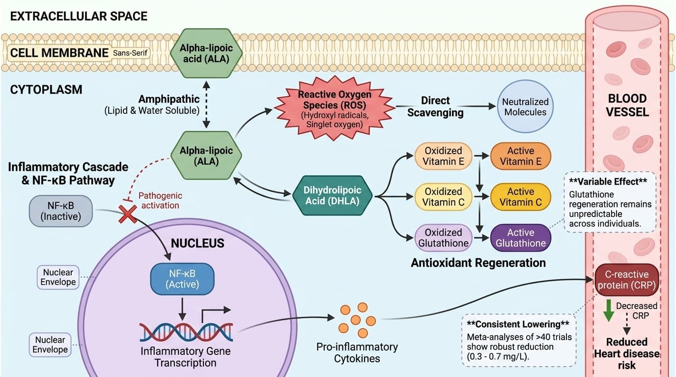 How Alpha-Lipoic Acid's Dual Antioxidant Action Reduces Inflammation