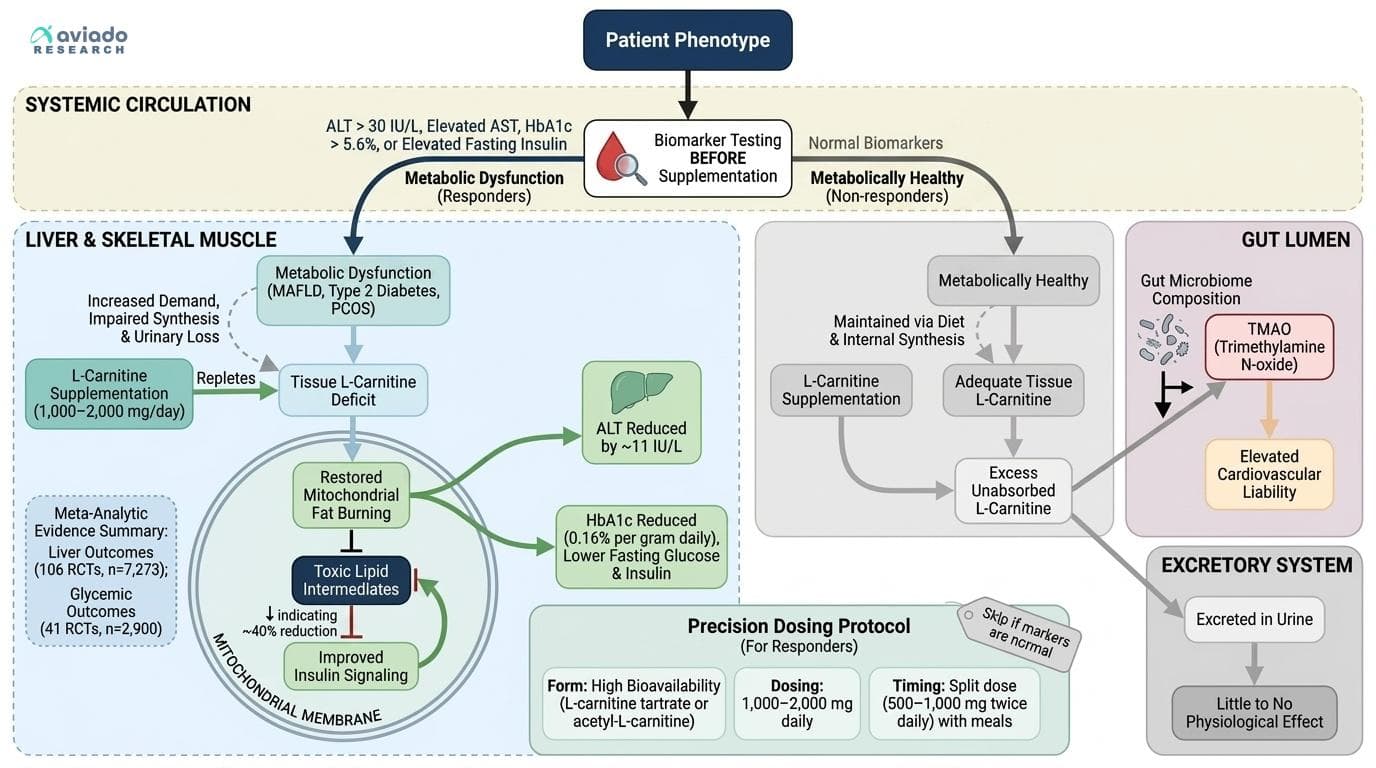 L-Carnitine's Response Depends on Who You Are: Why Diabetics, PCOS Patients, and Liver Disease Sufferers Get Different Results