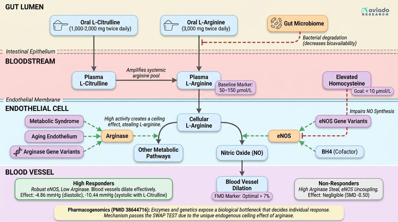 The L-Arginine Paradox: Why Meta-Analyses Contradict Each Other—and What That Means for Your Blood Pressure