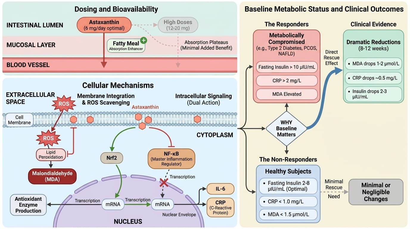 Why Your Astaxanthin Response Depends on Your Metabolic Starting Point
